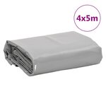 vidaXL Bâche gris 4x5 m 650 g/m²