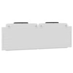 vidaXL Coussin de tête de lit blanc et noir 160 cm similicuir