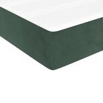 vidaXL Sommier à lattes de lit et matelas Vert foncé 200x200cm Velours