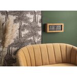 Sofa en velours pieds bicolores en bois  royal