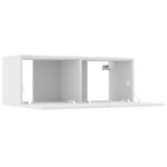 vidaXL Ensemble de meubles TV 8 Pièces Blanc Bois d'ingénierie