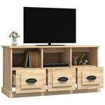 vidaXL Meuble TV chêne sonoma 100x35x50 cm bois d'ingénierie