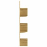 vidaXL Étagère d'angle murale chêne sonoma 19x19x123cm bois ingénierie