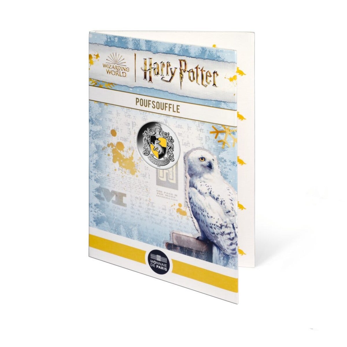 Harry potter - poufsouffle - carnet ligné avec pochette