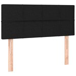 vidaXL Tête de lit à LED Noir 80x5x78/88 cm Tissu