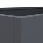 vidaXL Jardinière anthracite 62x30x29 cm acier laminé à froid