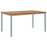 vidaXL Ensemble de salle à manger de jardin 7 pièces en bois massif d'acacia et métal