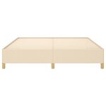 vidaXL Cadre de lit Crème 160 x 200 cm Tissu