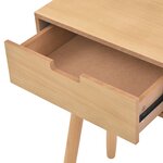vidaXL Table console Bois de pin massif 80 x 30 x 72 cm Marron
