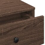 vidaXL Table basse Chêne marron 90x90x28 cm Bois d'ingénierie
