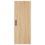 vidaXL Buffet haut Chêne sonoma 34 5x34x180 cm Bois d'ingénierie