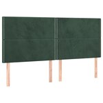 vidaXL Sommier à lattes de lit et matelas Vert foncé 200x200cm Velours