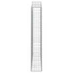 vidaXL Paniers à gabions arqués 14 Pièces 200x30x180/200 cm Fer galvanisé