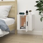 vidaXL Meuble TV mural Blanc 40x34 5x40 cm