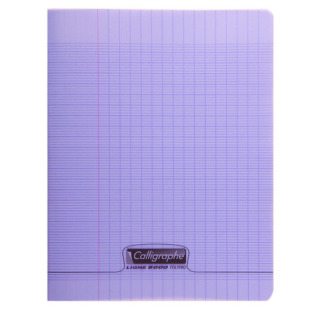 Cahier piqué POLYPRO 24x32 cm 48p séyès 90g Violet CALLIGRAPHE