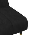 vidaXL Ensemble de canapés 2 Pièces noir velours