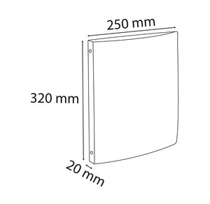 Classeur 4 Anneaux 15mm Carte Lustrée - A4 - Couleurs Assorties - X 20 - Exacompta