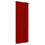 vidaXL Écran de balcon Rouge 80x240 cm Tissu Oxford