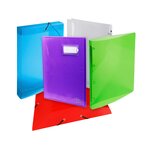 Classeur 2 Anneaux 15 Mm Polypropylène Crystal Colours - A4 - Cristal - X 20 - Exacompta