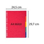 Jeux Intercalaires Carte 220g 5 positions - A4 maxi x 50 EXACOMPTA
