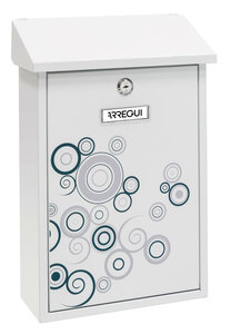 Boîte aux Lettres en Acier sérigraphié Premium E5606 « Spatk » Blanc