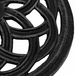 vidaXL Socle de parasol Noir 44x44x31 cm Fonte