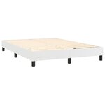vidaXL Cadre de lit Blanc 140x200 cm Similicuir