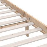 vidaXL Cadre de lit Bois de pin massif 140x190 cm
