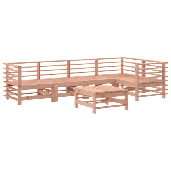 vidaXL Salon de jardin 6 Pièces bois massif douglas