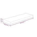 vidaXL Panneau d'étagère 40x20x4 cm Bois de chêne massif non traité