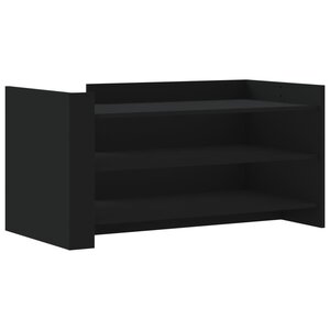 vidaXL Table basse noir 100x50x50 cm bois d'ingénierie