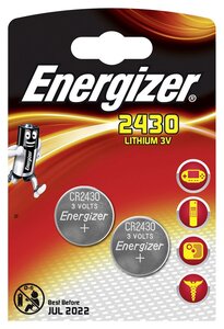 Blister de 2 Pile Lithium CR 2430 ENERGIZER