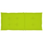 vidaXL Chaises inclinables de jardin lot de 4 et coussins Bois acacia