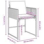 vidaXL Ensemble de Dîner de Jardin 5 Pièces avec Coussins Beige Rattan Poly