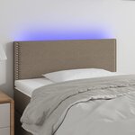 vidaXL Tête de lit à LED Taupe 80x5x78/88 cm Tissu