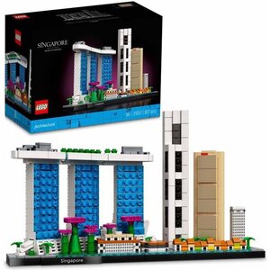 Lego 21057 architecture singapour loisirs créatifs pour adultes collection skyline décoration pour la maison