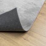 vidaXL Tapis IZA poils courts style scandinave gris 120x170 cm