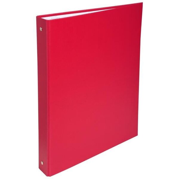 EXACOMPTA - Classeur a anneaux - Dos 40 mm - 21 x 29,7 - 4 anneaux - Remborde plastique 18/10eme - Couleur rouge