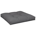 vidaXL Coussin de palette 80x80x12 cm gris tissu