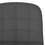 Vidaxl tabourets de bar lot de 2 gris foncé tissu