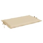 vidaXL Coussin de chaise longue beige 186x58x3 cm tissu oxford