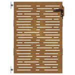 vidaXL Portail de jardin 85x125 cm acier corten conception de carré