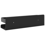 vidaXL Étagère de douche noir mat acier inoxydable 304 brossé