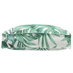 vidaXL Coussins de palette pour siège 2 Pièces Motif feuilles 40x40x8 cm Tissu Oxford