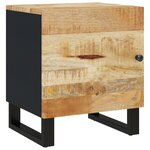 vidaXL Tables de chevet 2 Pièces 40x33x46 cm Bois de manguier solide