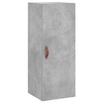 vidaXL Armoire murale gris béton 34 5x34x90 cm