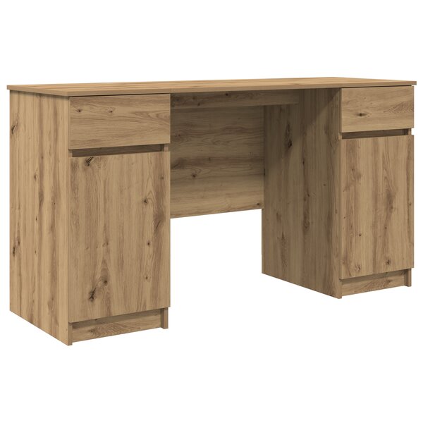 Bureau vidaXL Artisan Chêne 140x49x76 cm Bois d'ingénierie