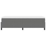 vidaXL Lit à Ressorts avec Matelas Gris 100x200 cm Tissu en Velours Côtelé
