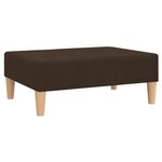vidaXL Repose-pied Marron foncé 78x56x32 cm Tissu