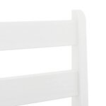vidaXL Chaises de bar lot de 2 blanc bois de pin solide